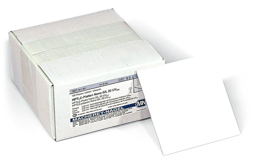 HPTLC-Platten ALUGRAM® Xtra Nano-SIL G / UV254 Mit Nano-Kieselgel, 20 X 20 Cm, 25 Stück 3 HPTLC-Platten ALUGRAM® Xtra Nano-SIL G / UV254 Mit Nano-Kieselgel, 20 X 20 Cm, 25 Stück
