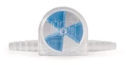 Strömungsanzeiger Mit Flügelrad Aus Polymethylpenten, Blau