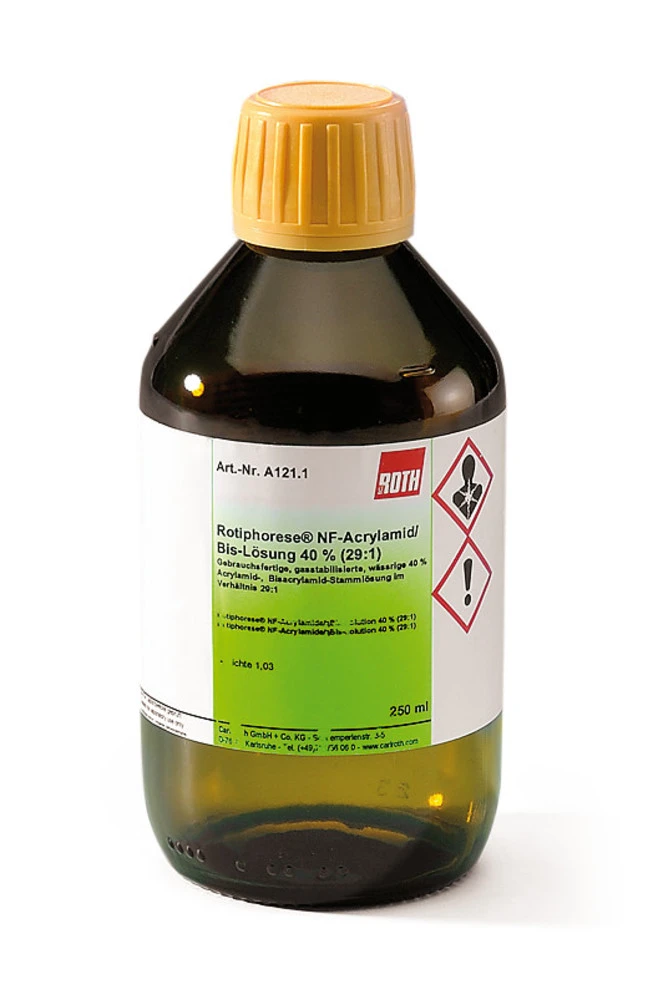 ROTIPHORESE®NF-Acrylamid/Bis-Lösung 40 (29:1), 250 Ml, Kunst. 3 ROTIPHORESE®NF-Acrylamid/Bis-Lösung 40 (29:1), 250 Ml, Kunst.
