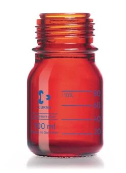 Gewindeflasche DURAN® Pressure Plus Braunglas, 100 Ml