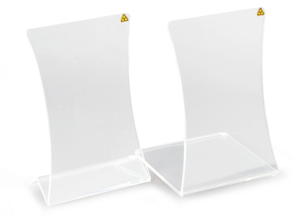 Strahlenschutzschild SEKUROKA® Sanduhrform Mit Flachem Fuß, β-Strahlung 3 Strahlenschutzschild SEKUROKA® Sanduhrform Mit Flachem Fuß, β-Strahlung