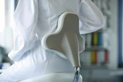 Laborstuhl Labster Mit Fußring, Rot -Laborbedarf Geschäft HHA4 03 1000Wx1000H