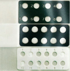 Diagnostika-Objektträger Epoxy, Weiß, 12, Ø: 5.0 Mm