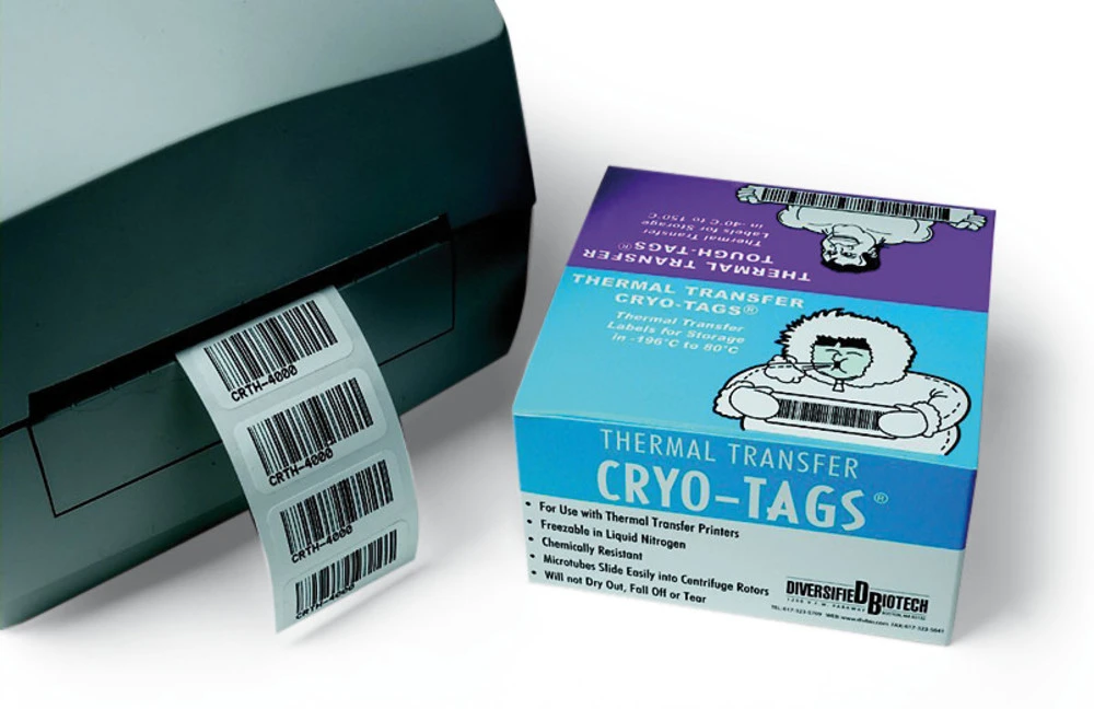 Thermotransfer-Etiketten Cryo-Tags®, 38 X 19 Mm, Passend Für: Racks/Gefäße 3 Thermotransfer-Etiketten Cryo-Tags®, 38 X 19 Mm, Passend Für: Racks/Gefäße
