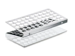 Reagenzglasständer ROTILABO® Edelstahl Bohrungs-Ø 14,5 Mm