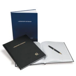 Labor-Notizbuch, Schwarz, 12 Stück